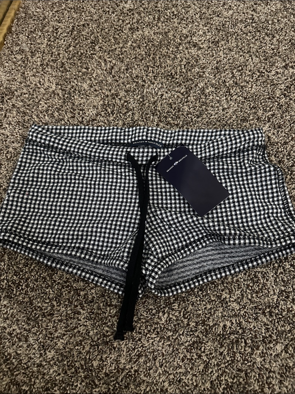 Brandy Melville Black & White Gingham shorts